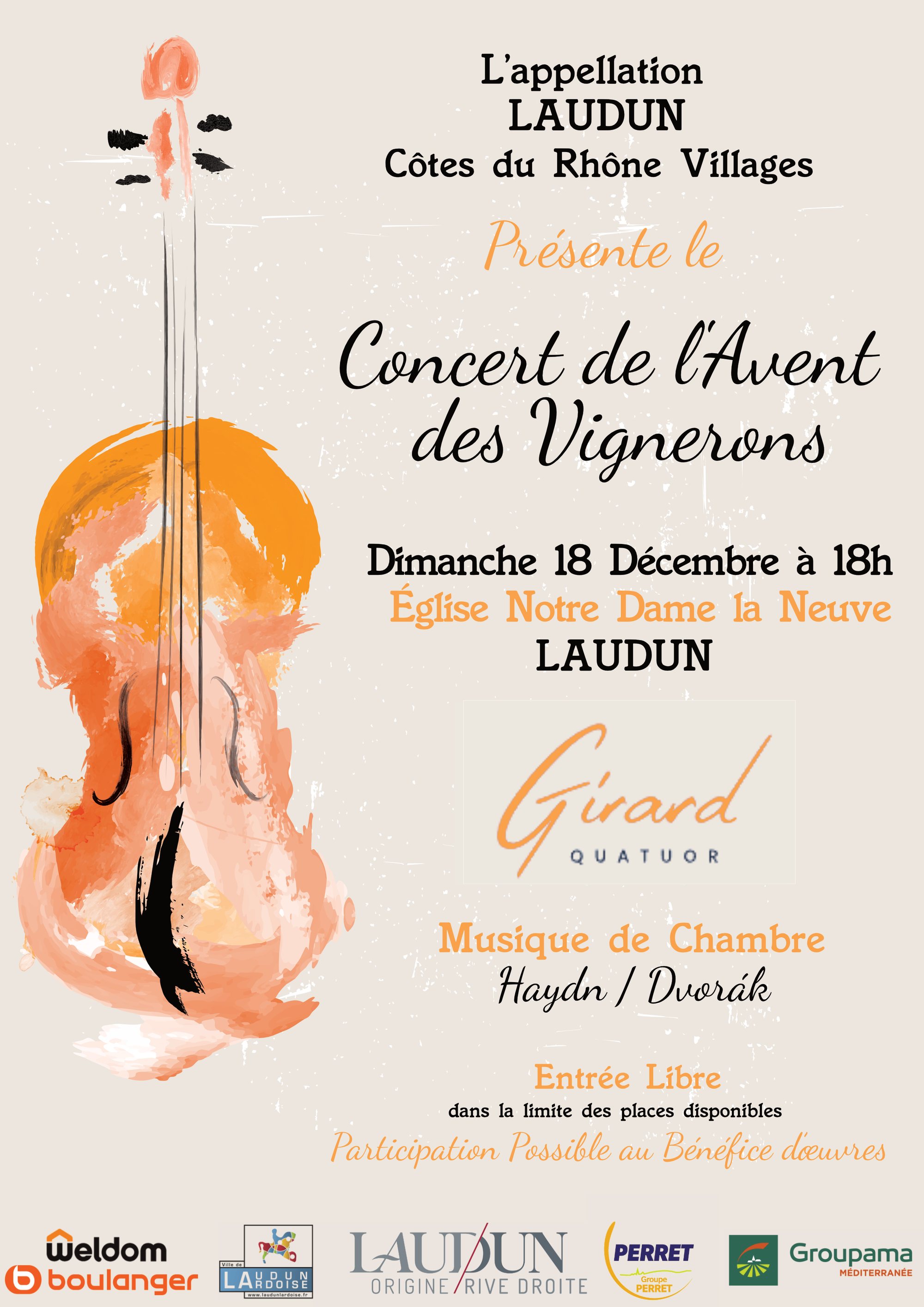 Agenda : Concert de L'avent des vignerons